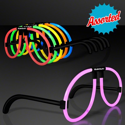 Neon Glow Glasses Assorted Colors - PRINTED